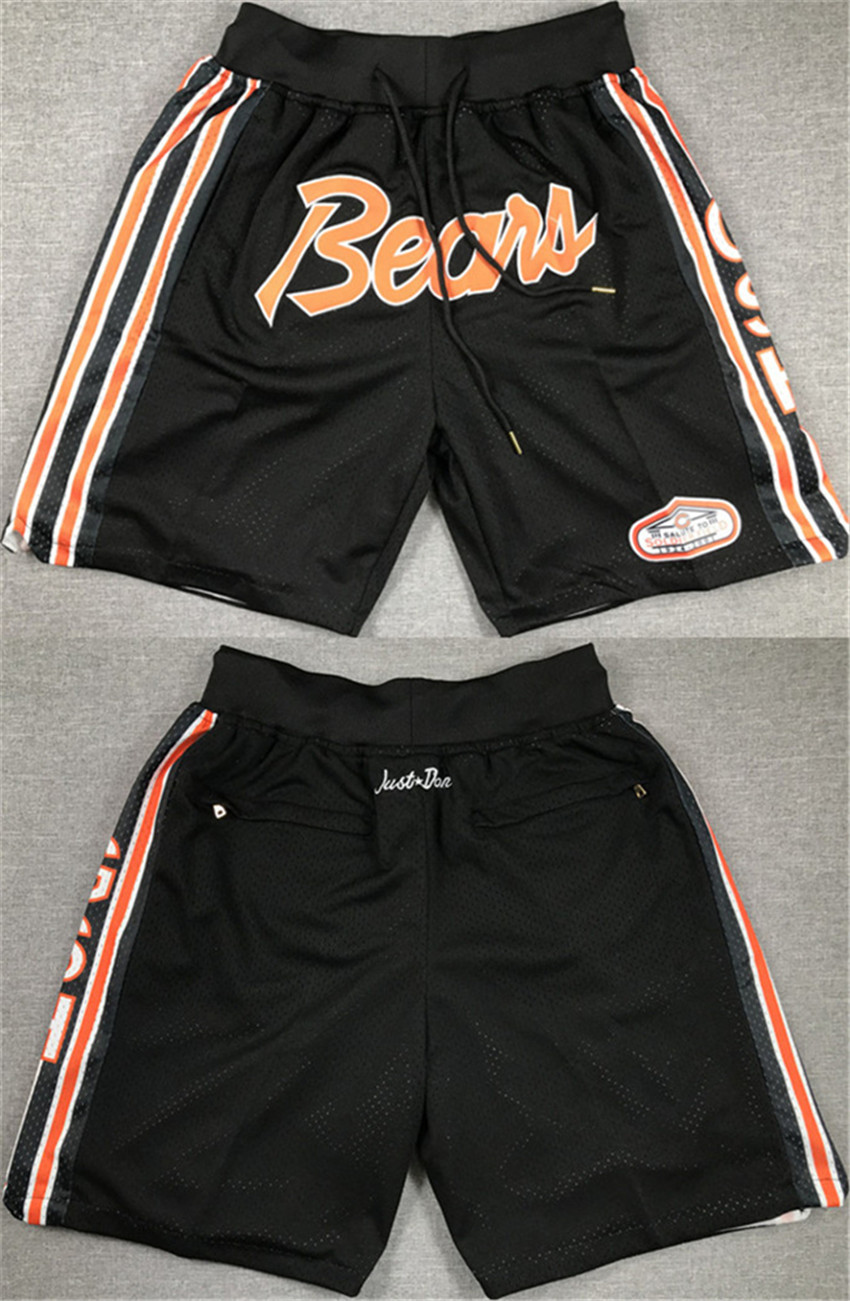 Men's Black Chicago Bears Shorts